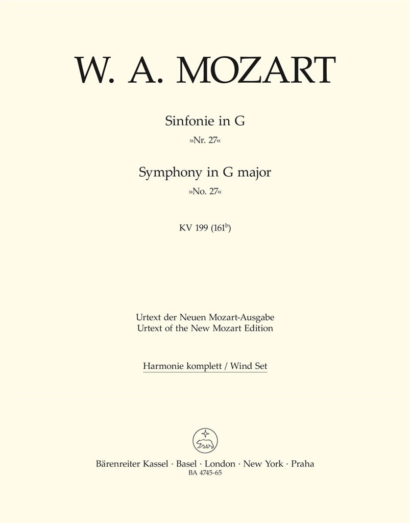 Symphony in G major No. 27